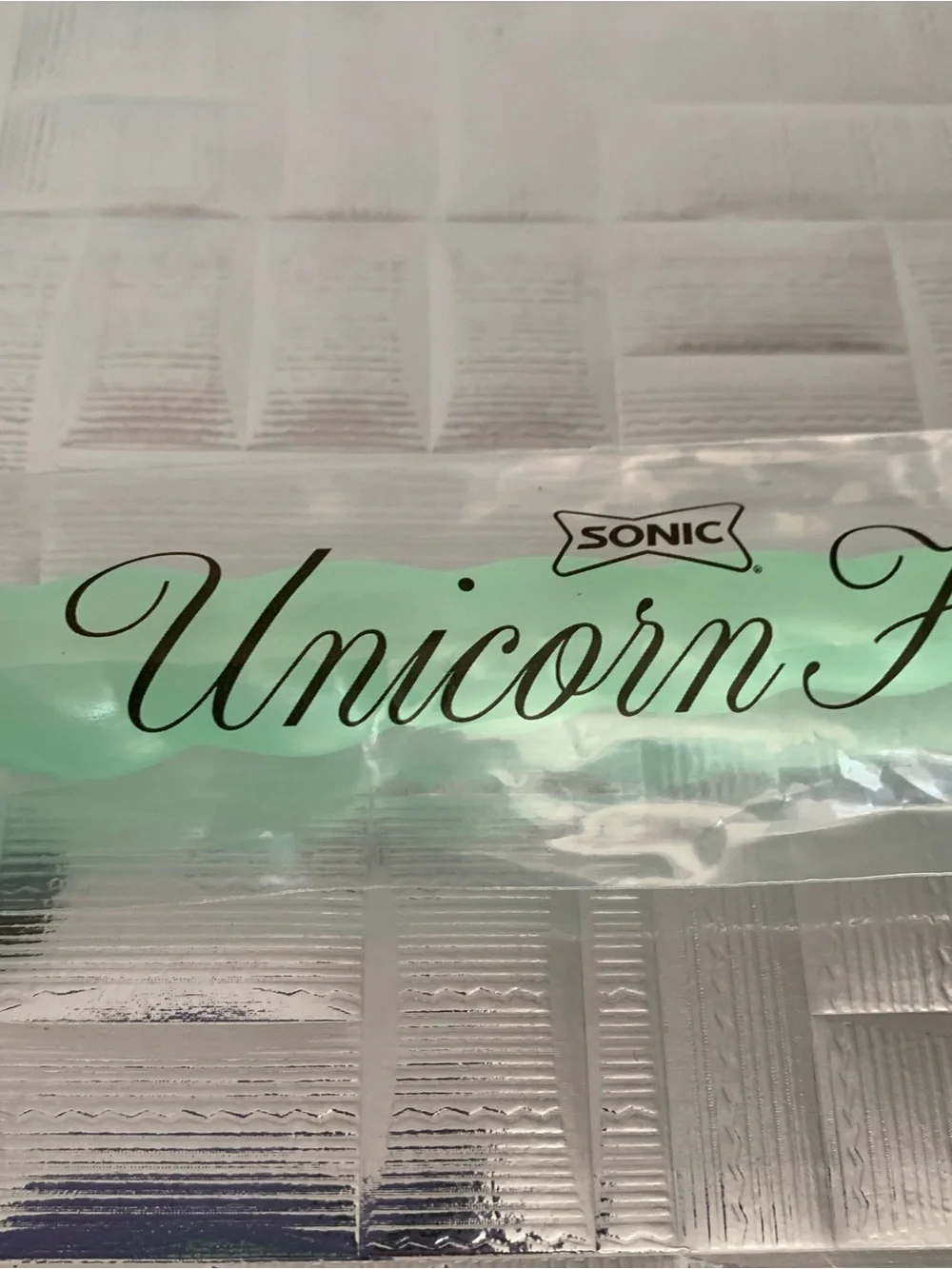 Sonic UNICORN Horn Straw - Hard To find Collectible Green  NEW